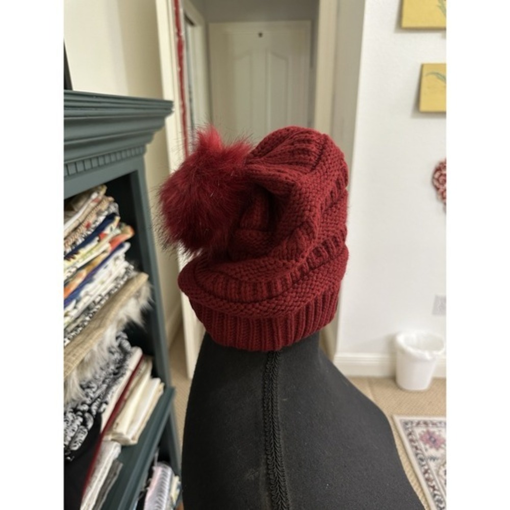 CC Brand Beanie Slouchy Winter Warm Oversized Chunky Baggy Stretchy Skully Hat - Picture 5 of 5